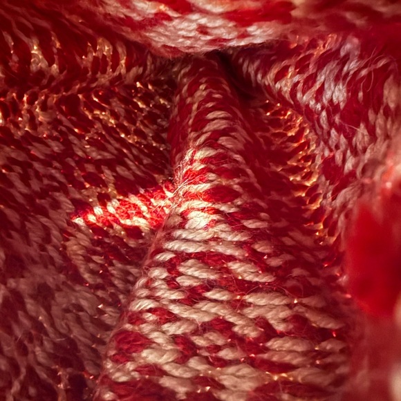 Kiel James Patrick Red  Cream Moose Knit Wool Hat Kevin McCallister Home Alone - Picture 3 of 5